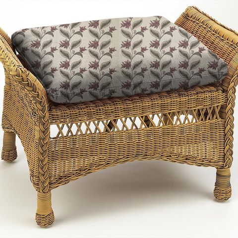 Berry Vine Thistle Box Cushion