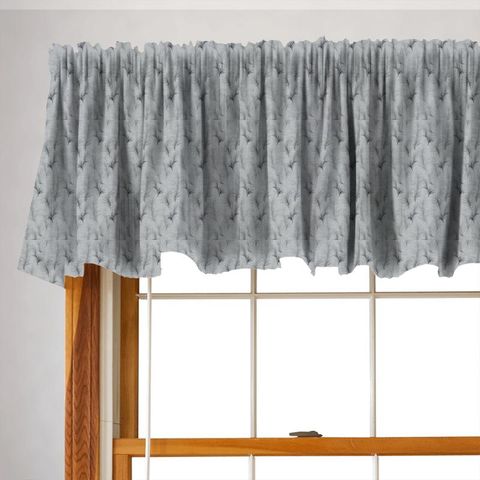 Feather Boa Graphite Valance