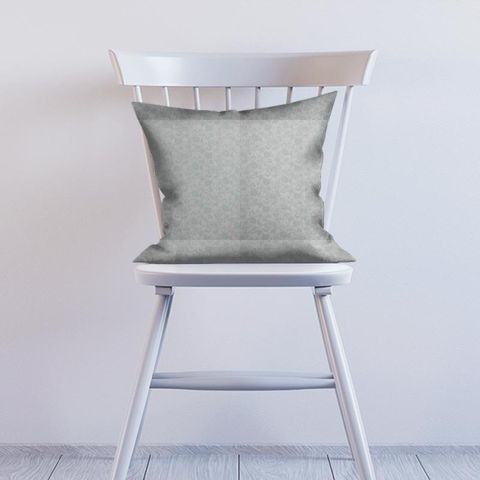 Bird Garden Print Duck Egg Cushion