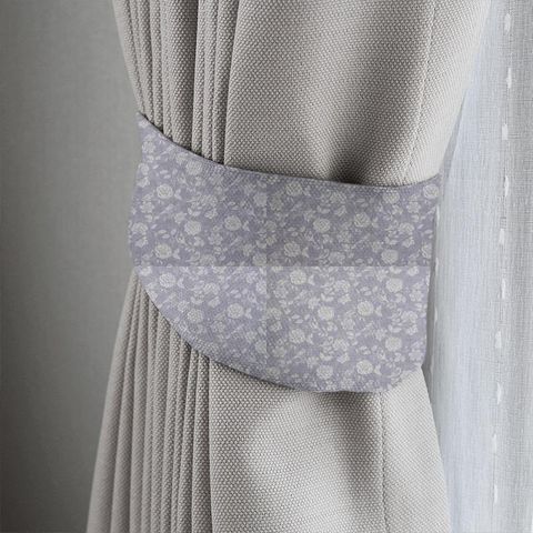 Bird Garden Print Lavender Tieback