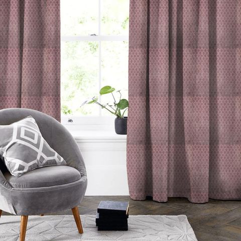 Galerie Chalk Rose Made To Measure Curtain