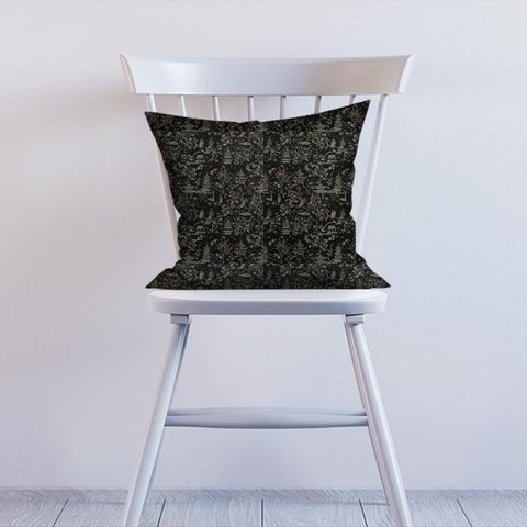 Chinoiserie Jet Cushion