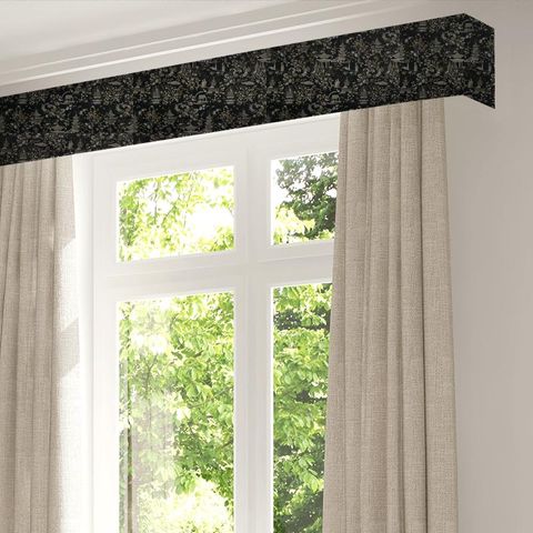 Chinoiserie Jet Pelmet
