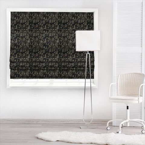 Chinoiserie Jet Made To Measure Roman Blind