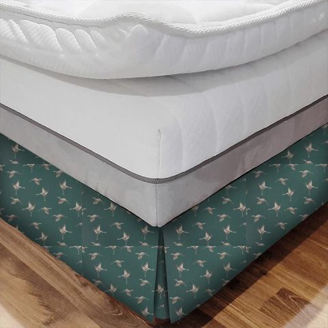 Cranes Jade Bed Base Valance