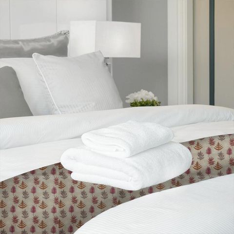 Seychelles Pomegranate Bed Runner