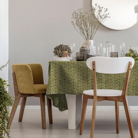 Scandi Sprig Kiwi Tablecloth