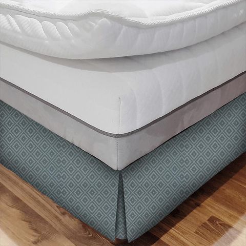 Damara Aqua Bed Base Valance