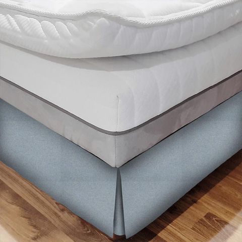 Hector Sky Blue Bed Base Valance