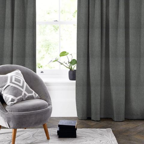 Hector Smoke Made To Measure Curtain