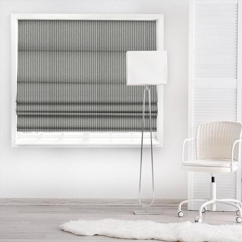 Icarus Charcoal Made To Measure Roman Blind