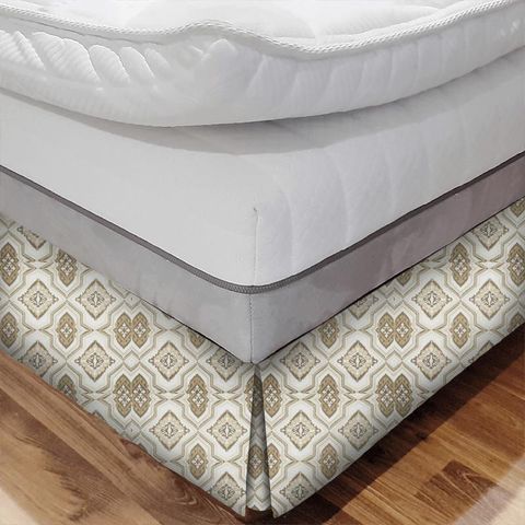 Silesia Biscuit Bed Base Valance