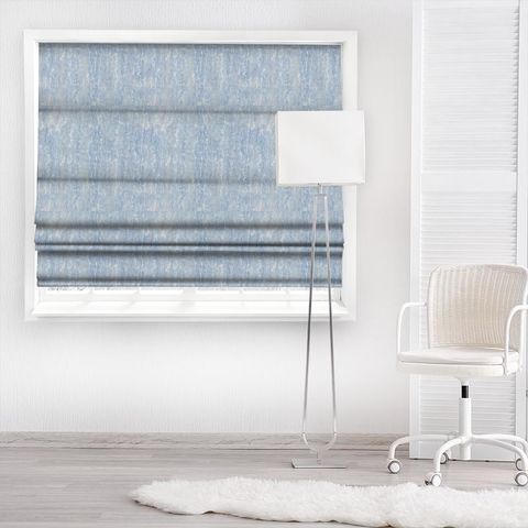 Bliss Soft Blue Made To Measure Roman Blind