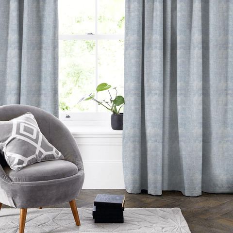Reverie Soft Blue Made To Measure Curtain