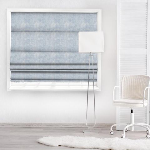 Reverie Soft Blue Made To Measure Roman Blind