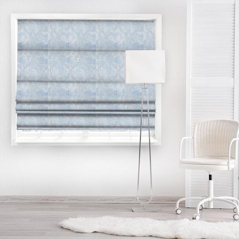 Serene Soft Blue Made To Measure Roman Blind