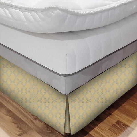 Frenzy Lemon Bed Base Valance