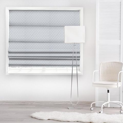 Megan White Made To Measure Roman Blind