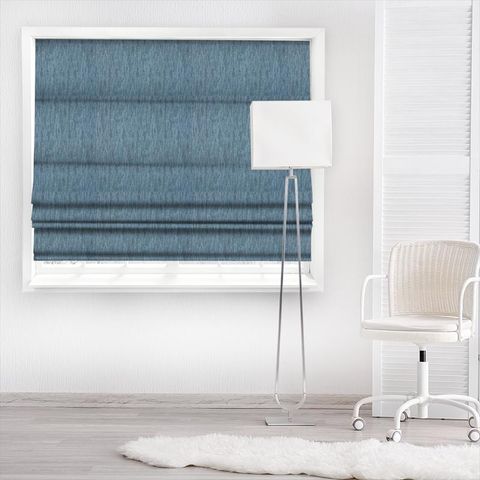 Nessa Aqua Made To Measure Roman Blind