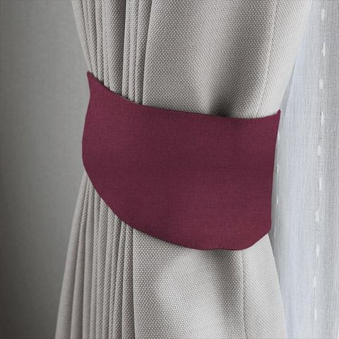 Angelina Burgundy Tieback