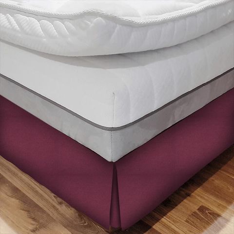 Angelina Burgundy Bed Base Valance