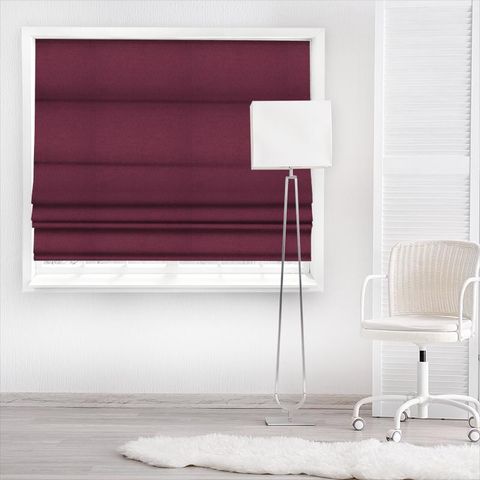 Angelina Burgundy Made To Measure Roman Blind