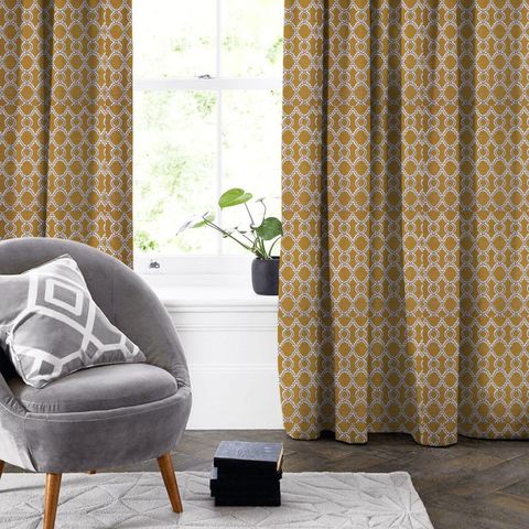 Cruise Mustard Made To Measure Curtain