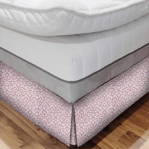 Wanderlust Dusky Pink Bed Base Valance