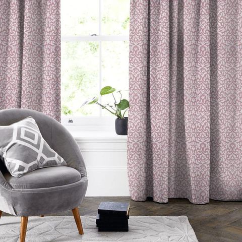 Wanderlust Dusky Pink Made To Measure Curtain