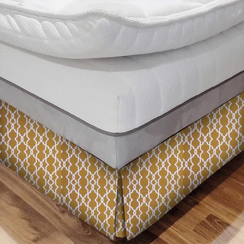 Wayfarer Mustard Bed Base Valance