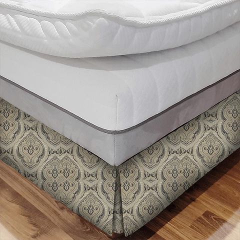 Arabesque Smoke Bed Base Valance