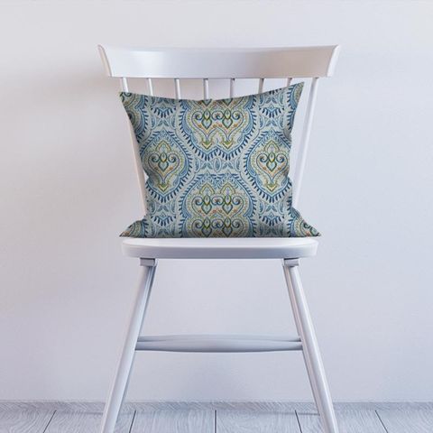 Arabesque Teal Cushion