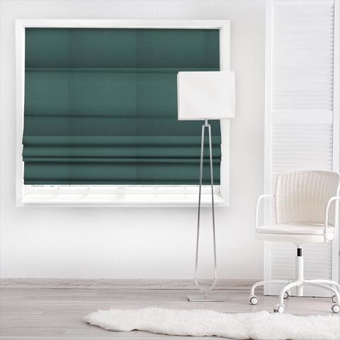 Nicole Forest Green Made To Measure Roman Blind