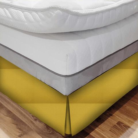 Nicole Mustard Bed Base Valance