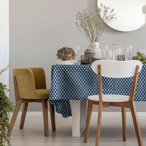 Mosaic Denim Tablecloth