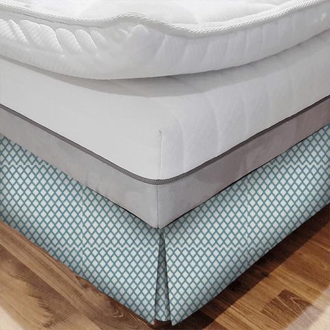 Mosaic Duck Egg Bed Base Valance