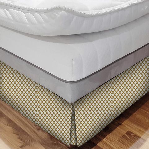 Mosaic Gold Bed Base Valance