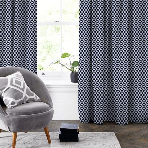 Mosaic Midnight Made To Measure Curtain