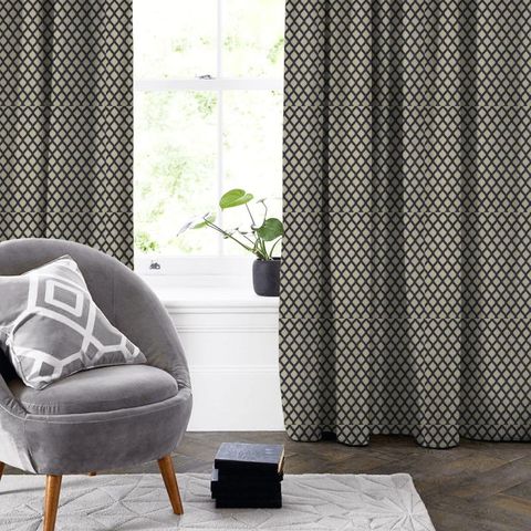 Mosaic Smoke Made To Measure Curtain