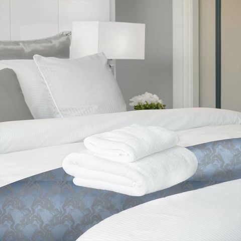 Cecilia Coastal Blue Bed Runner