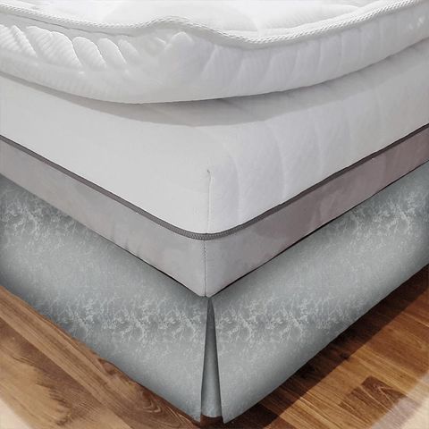 Adelina Silver Bed Base Valance