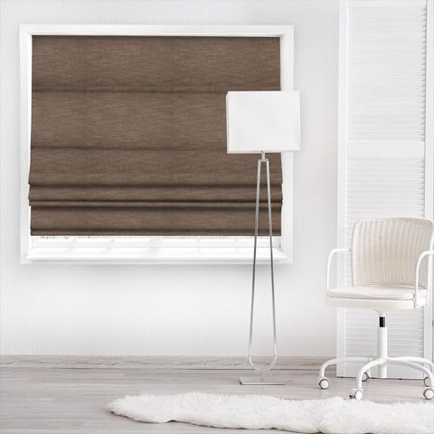 Madelyn Chocolate Made To Measure Roman Blind