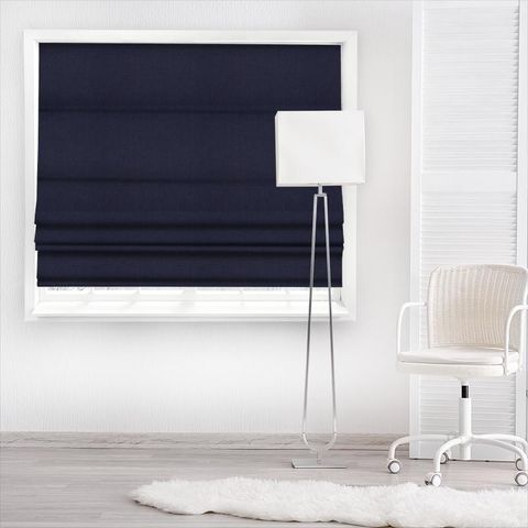 Skylar Ink Blue Made To Measure Roman Blind