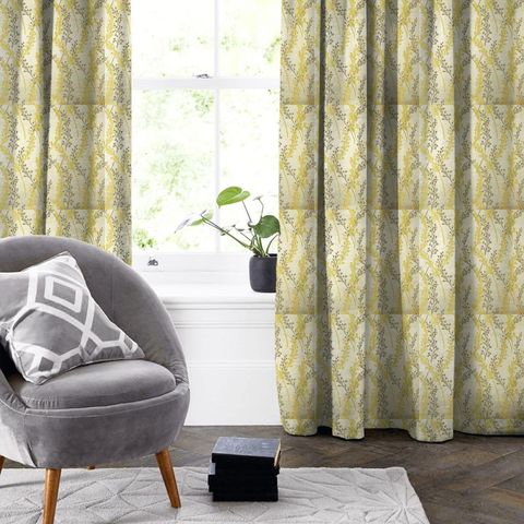 Twiggie Lemon Made To Measure Curtain