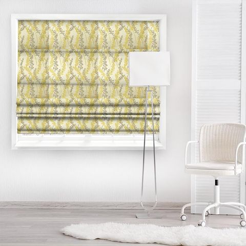 Twiggie Lemon Made To Measure Roman Blind