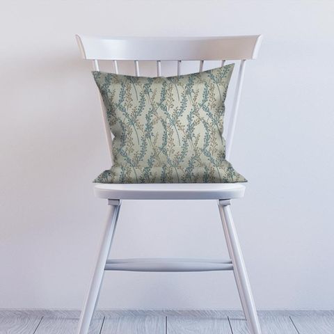 Twiggie Stone Blue Cushion