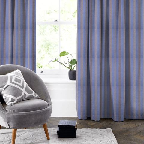 Awe Stone Blue Made To Measure Curtain