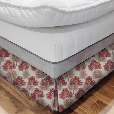 Elation Cherry Red Bed Base Valance