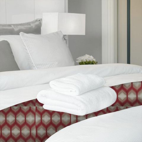 Impulse Cherry Red Bed Runner