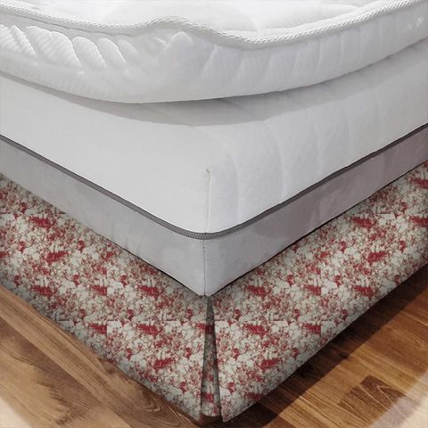 Rave Cherry Red Bed Base Valance